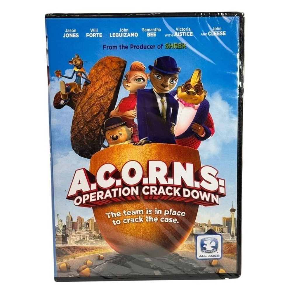 A.C.O.R.N.S Operation Crack Down DVD 2015‎ Sealed Animated Family Movie